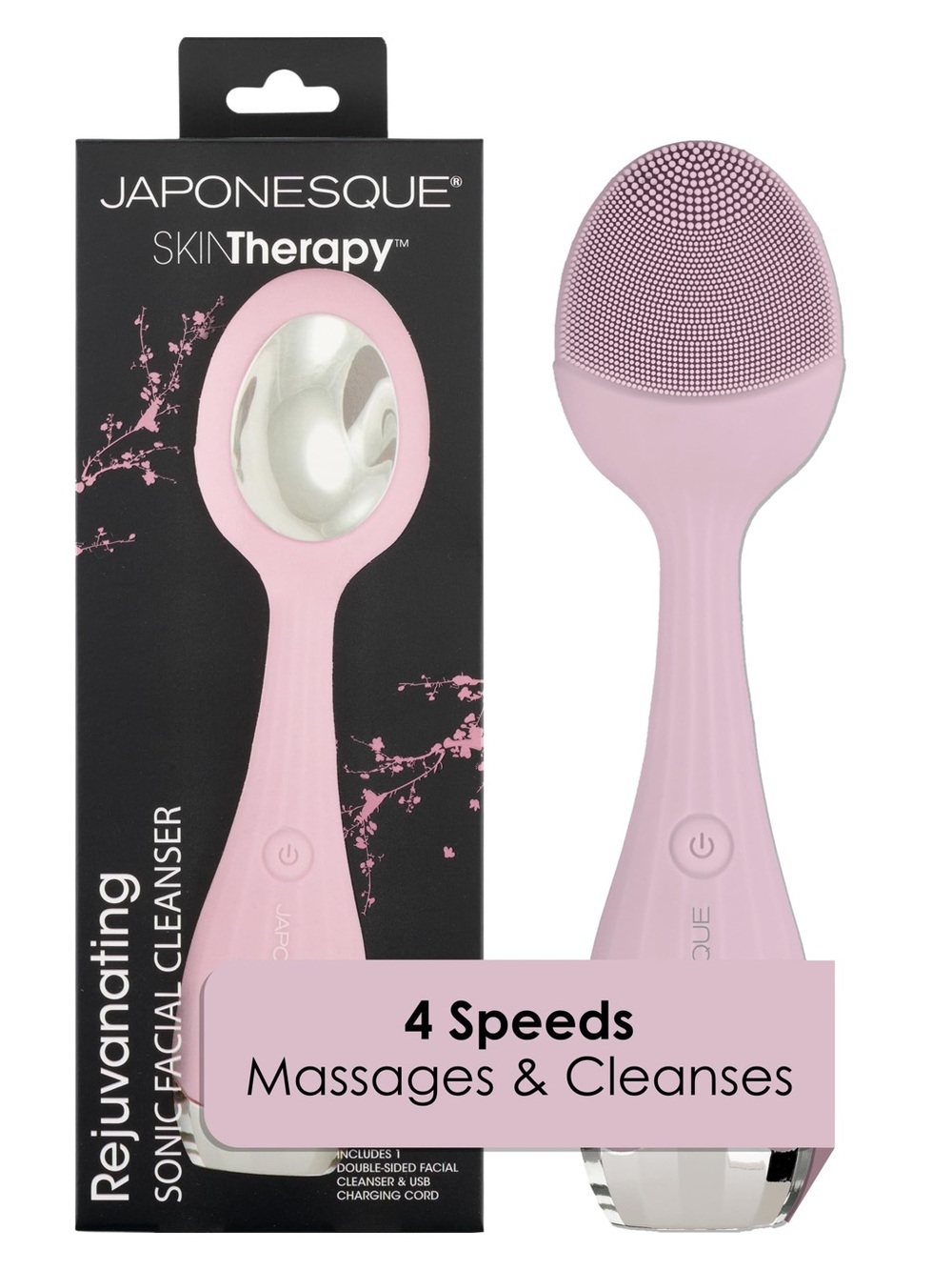 Japnesque SKINTherapy SkinIONIC Rejuvenating Sonic Facial Cleanser Tool- NWT